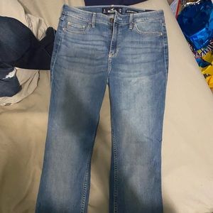 Light wash blue jeans